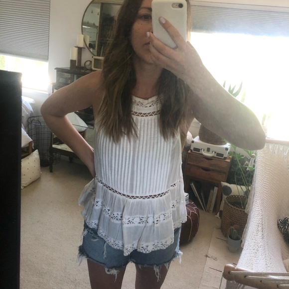 Free People Tops - Lace Free People Tank Top